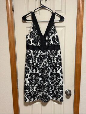 Elegant Black and White Dress